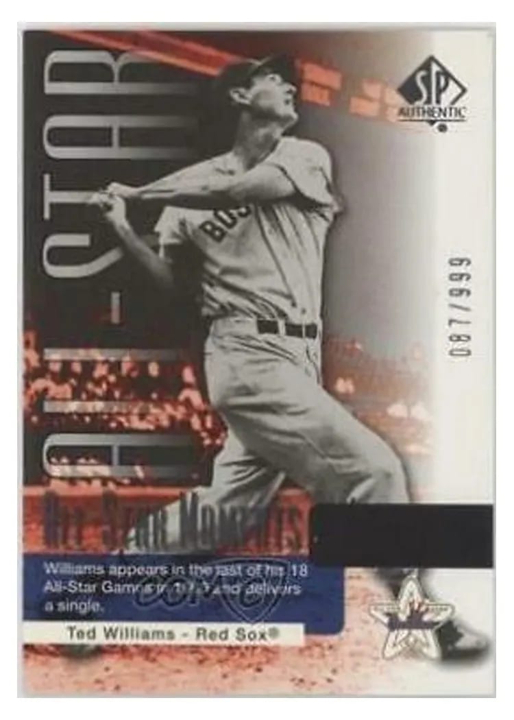 2004 SP Authentic Ted Williams #143 card