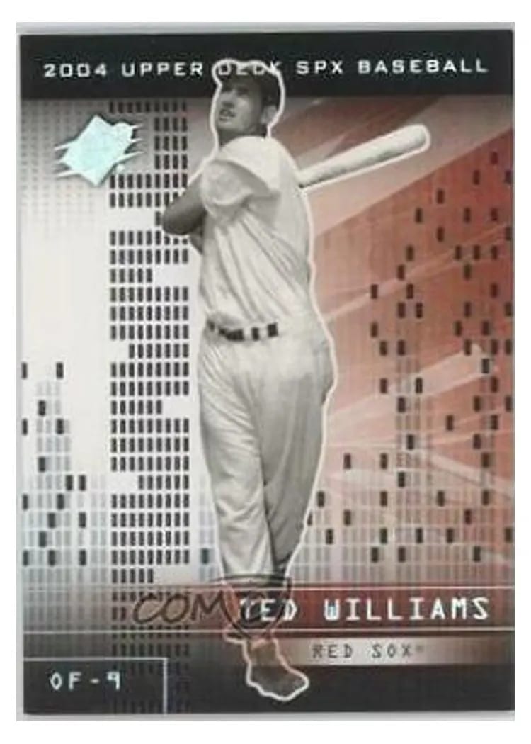 2004 Spx Ted Williams #103 card