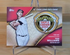 2023 Topps Crowning Achievements Commemorative Patches Ted Williams #CA-TW card