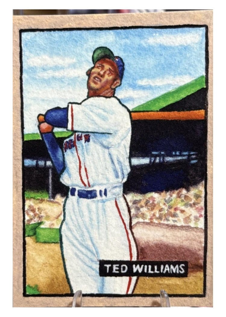 2025 Topps Shoebox Treasures 1951 Bowman SP Ted Williams #B51-7 card