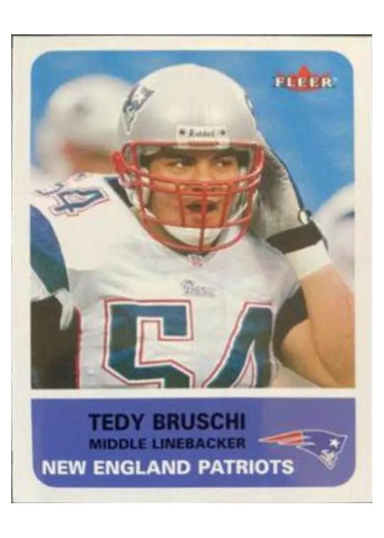 2002 Fleer Tedy Bruschi #18 card