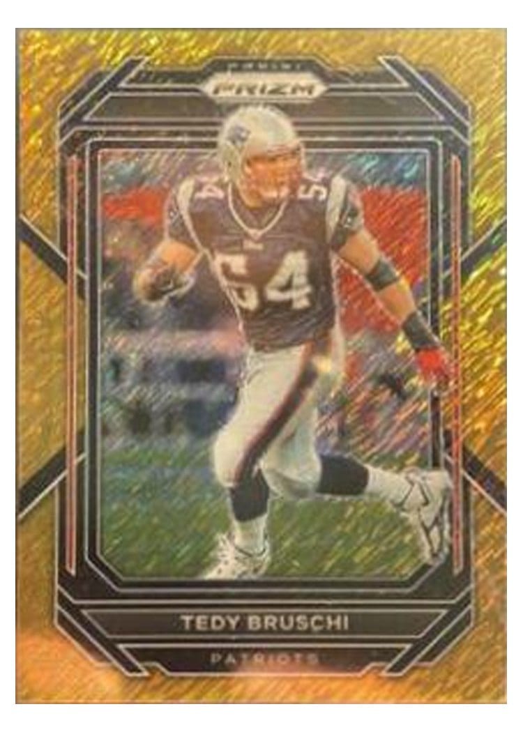 2022 Panini Prizm Base Set Tedy Bruschi #206 card