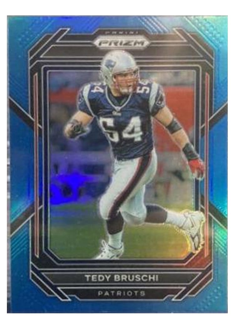 2022 Panini Prizm Base Set Tedy Bruschi Light Blue #206 card