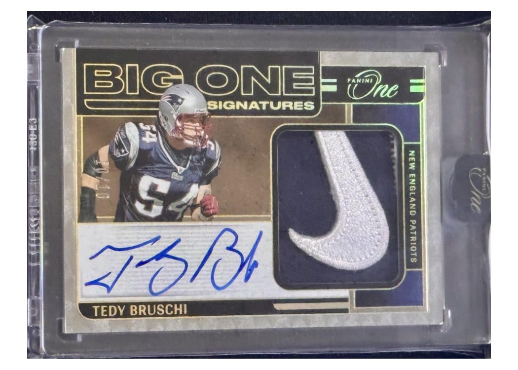 2024 Panini One Big One Signatures Tedy Bruschi #229 card