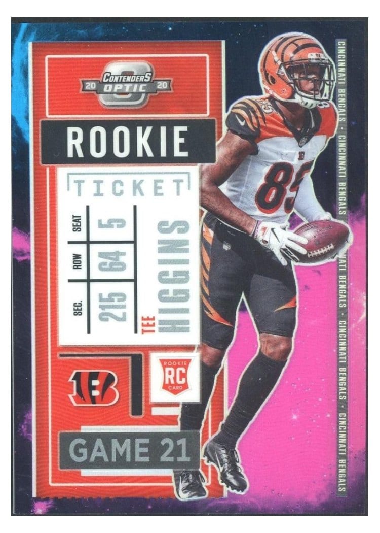 2020 Panini Contenders Optic Base Set Tee Higgins #92 card