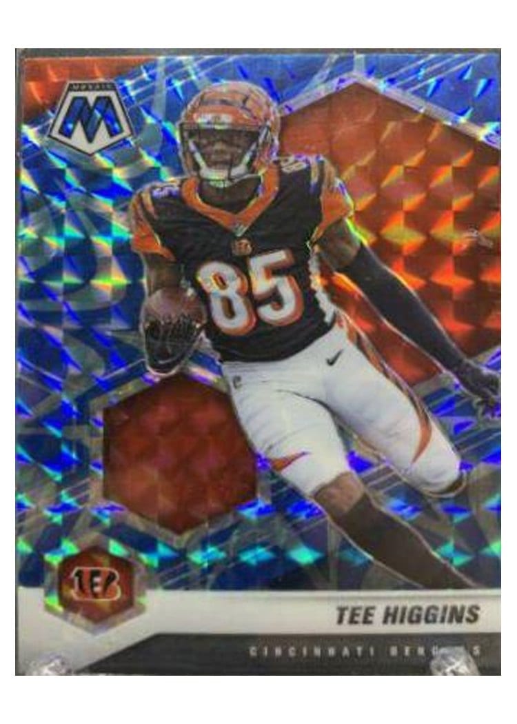 2021 Panini Mosaic Base Set Tee Higgins Blue Mosaic #49 card