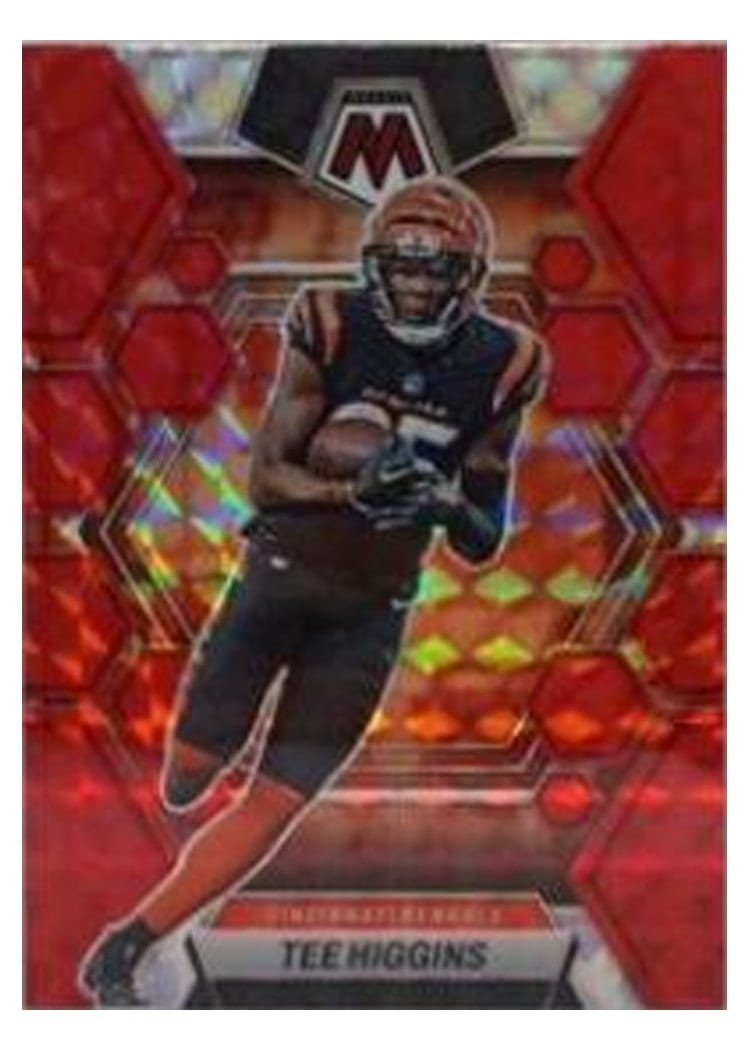 2023 Panini Mosaic Base Set Tee Higgins Red #42 card