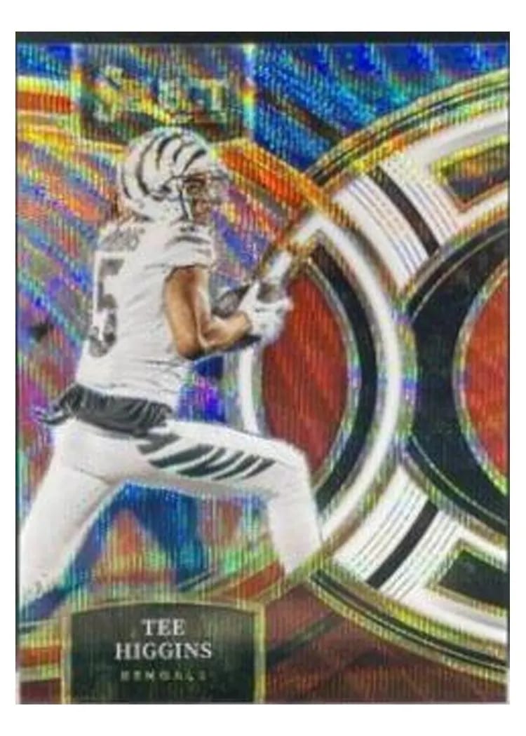 2023 Panini Select Base Set Tee Higgins White Prizm #112 card