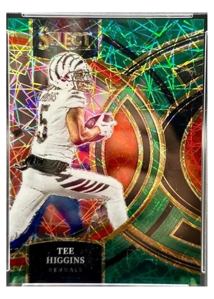 2023 Panini Select Base Set Tee Higgins Green Prizm #112 card