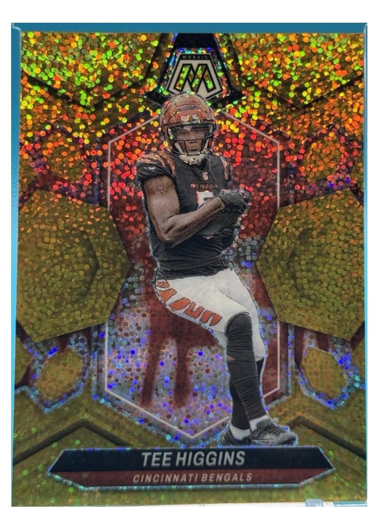 2024 Panini Mosaic Base Set Tee Higgins Gold Sparkle #46 card