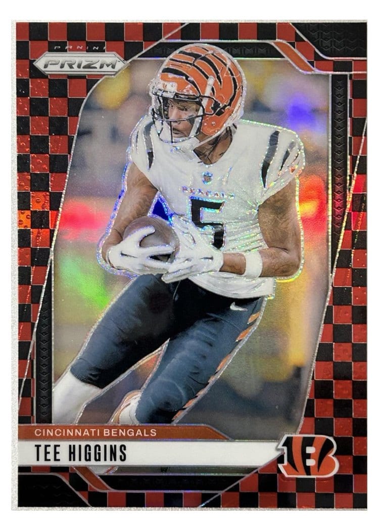2024 Panini Prizm Base Set Tee Higgins Black Red Checker #58 card