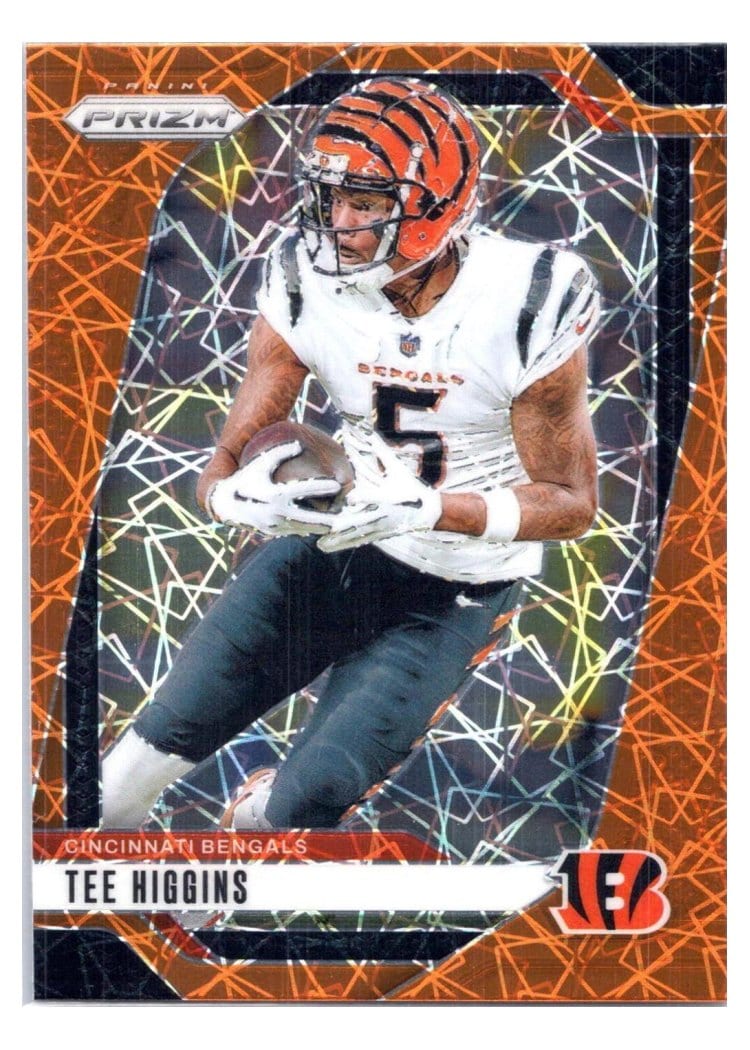 2024 Panini Prizm Base Set Tee Higgins Orange Lazer #58 card