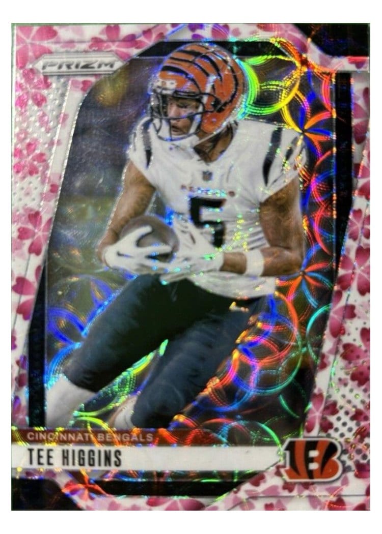 2024 Panini Prizm Base Set Tee Higgins Choice Cherry Blossom #58 card