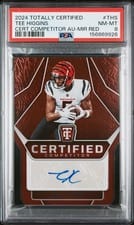 2024 Panini Totally Certified Certified Competitor Autographs Tee Higgins #8 card