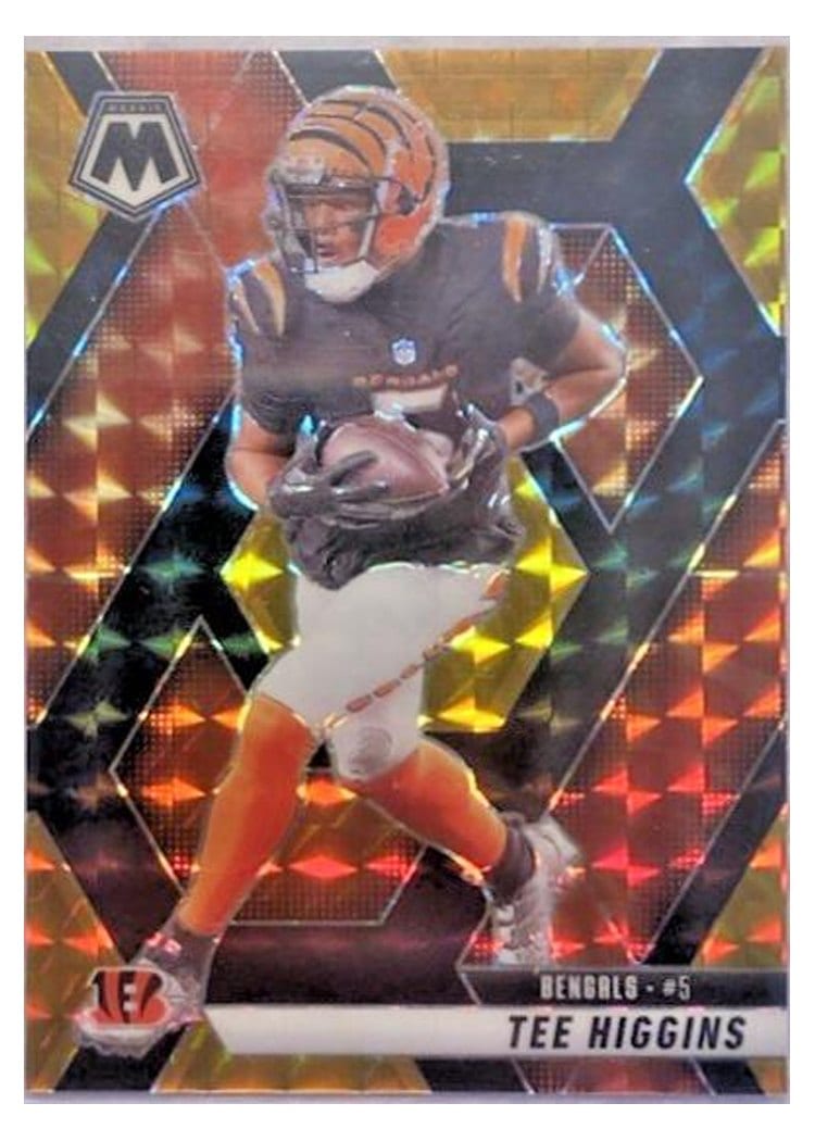 2025 Panini Mosaic Base Set Tee Higgins Choice Black Gold #246 card