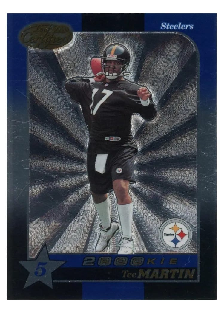 2000 Leaf Certified Tee Martin #245 card