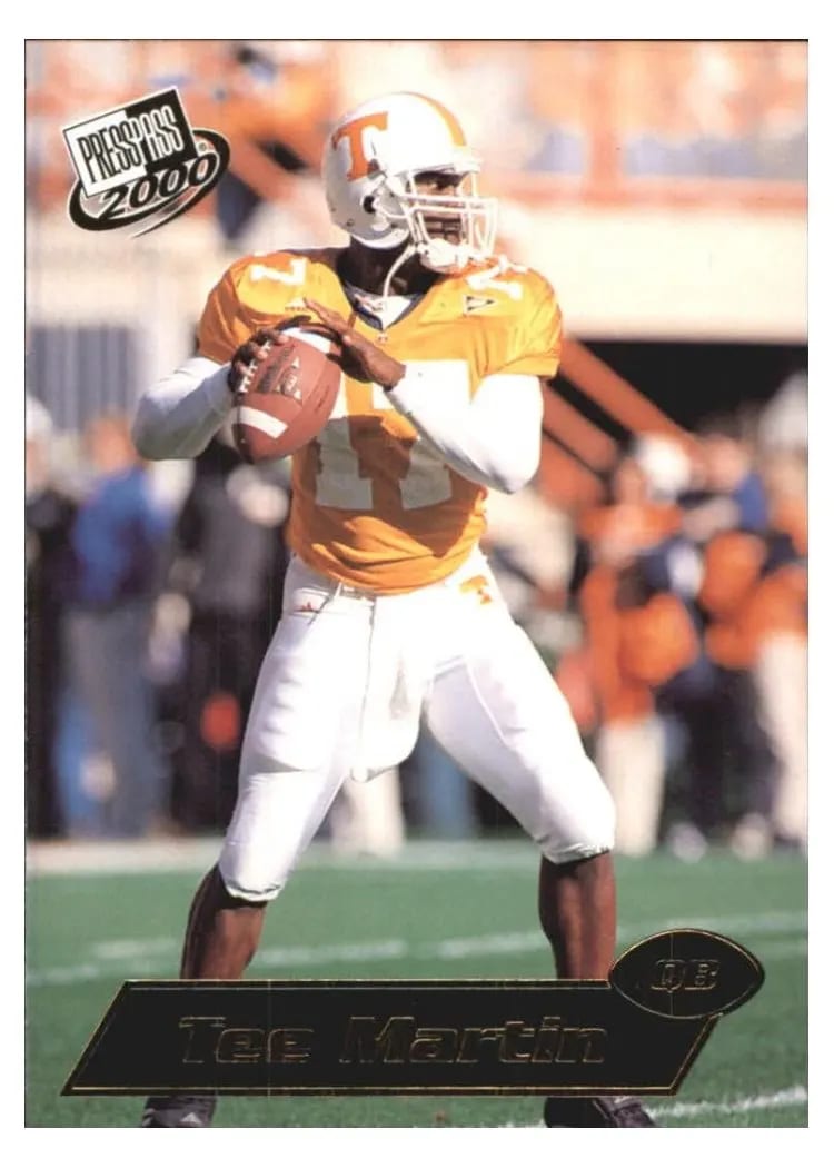 2000 Press Pass Tee Martin #38 card