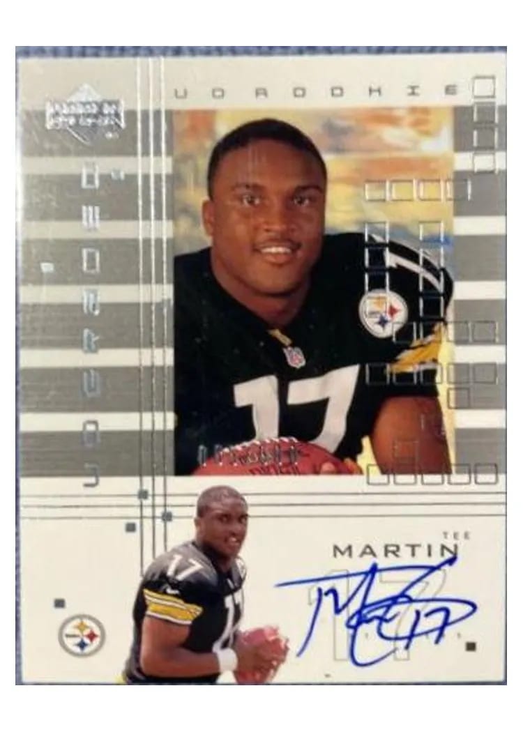 2000 Upper Deck Graded Tee Martin #143 card
