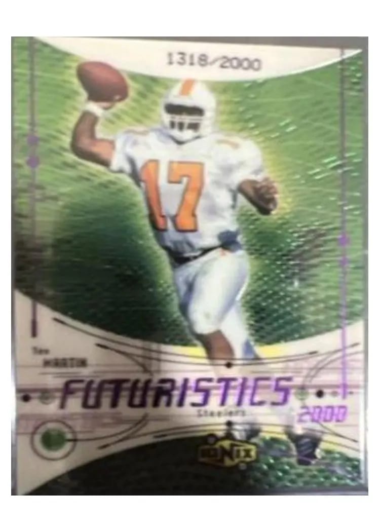 2000 Upper Deck Ionix Tee Martin #79 card