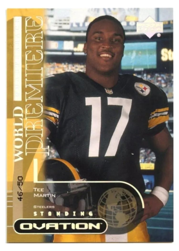 2000 Upper Deck Ovation Tee Martin Standing Ovation #67 card