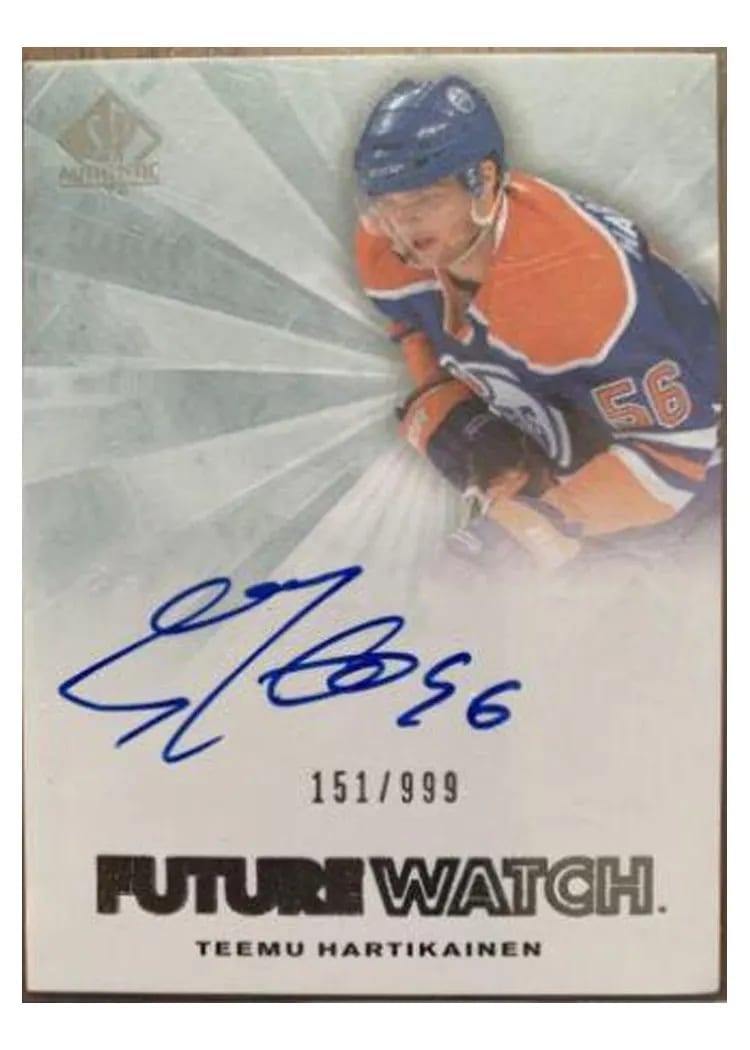 2011 SP Authentic Teemu Hartikainen #265 card