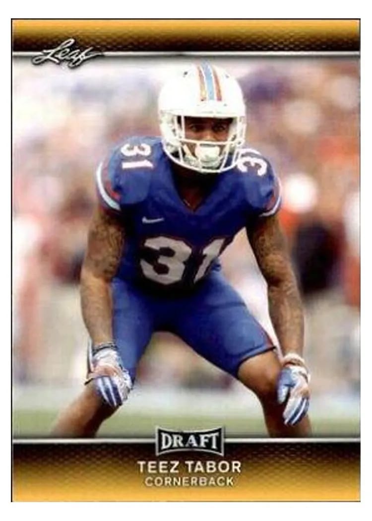2017 Leaf Draft Teez Tabor #65 card