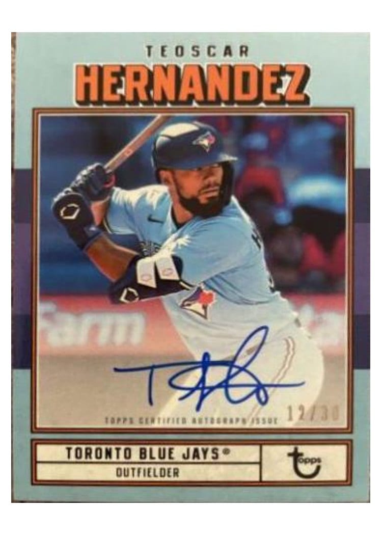 2022 Topps Brooklyn Collection Autographs Teoscar Hernandez #AC-TH card