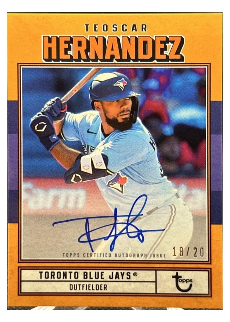 2022 Topps Brooklyn Collection Autographs Teoscar Hernandez #AC-TH card