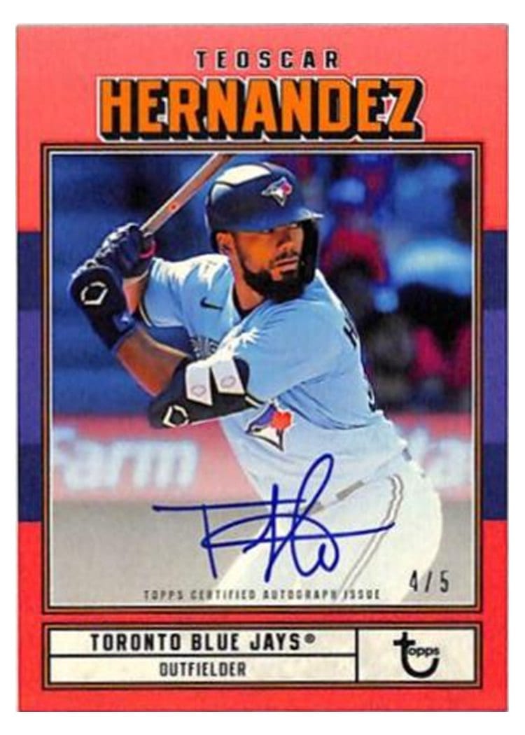 2022 Topps Brooklyn Collection Autographs Teoscar Hernandez #AC-TH card