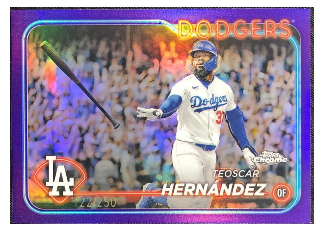 2024 Topps Chrome Base Set Teoscar Hernández #57 card