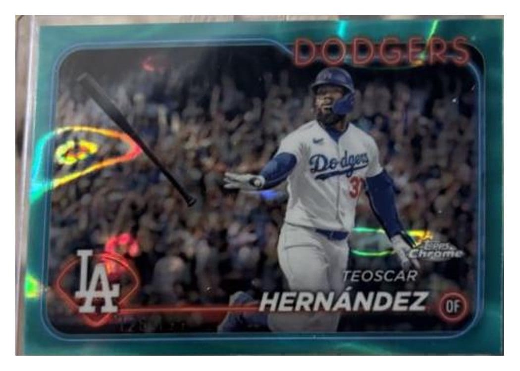2024 Topps Chrome Base Set Teoscar Hernández #57 card