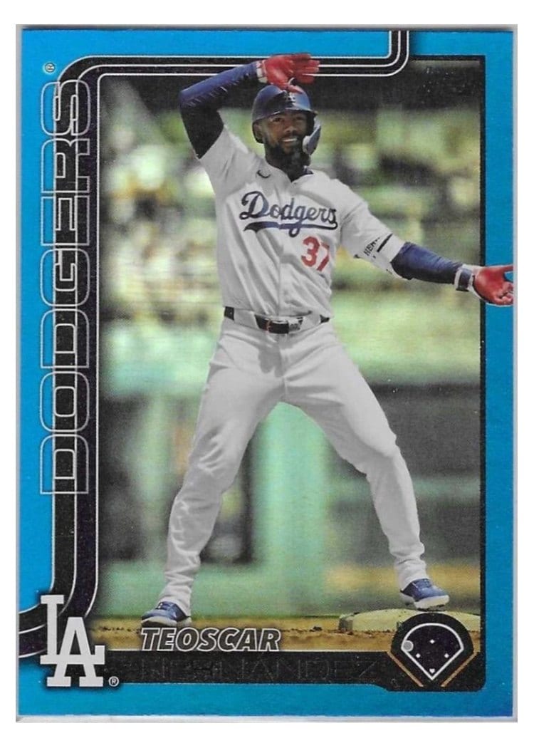 2025 Topps Base Set Teoscar Hernández Blue Foil #176 card