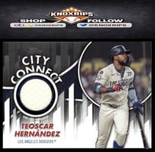 2026 Topps City Connect Swatch Collection Teoscar Hernández #CC-TH card