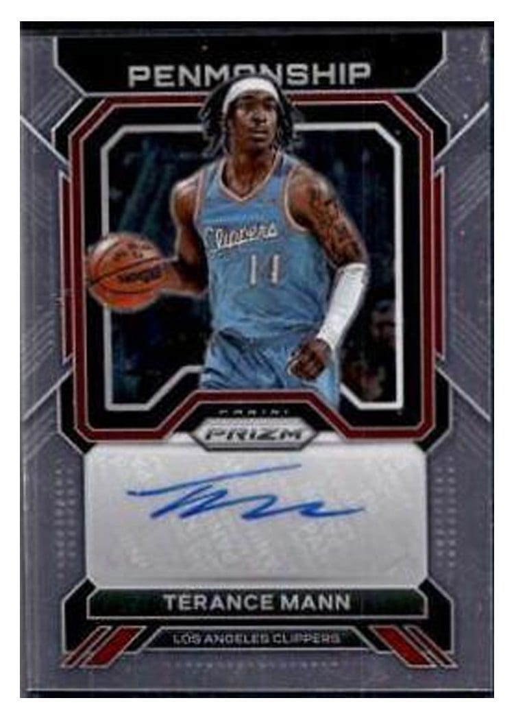 2022-23 Panini Prizm Penmanship Terance Mann #PNM-TMN card
