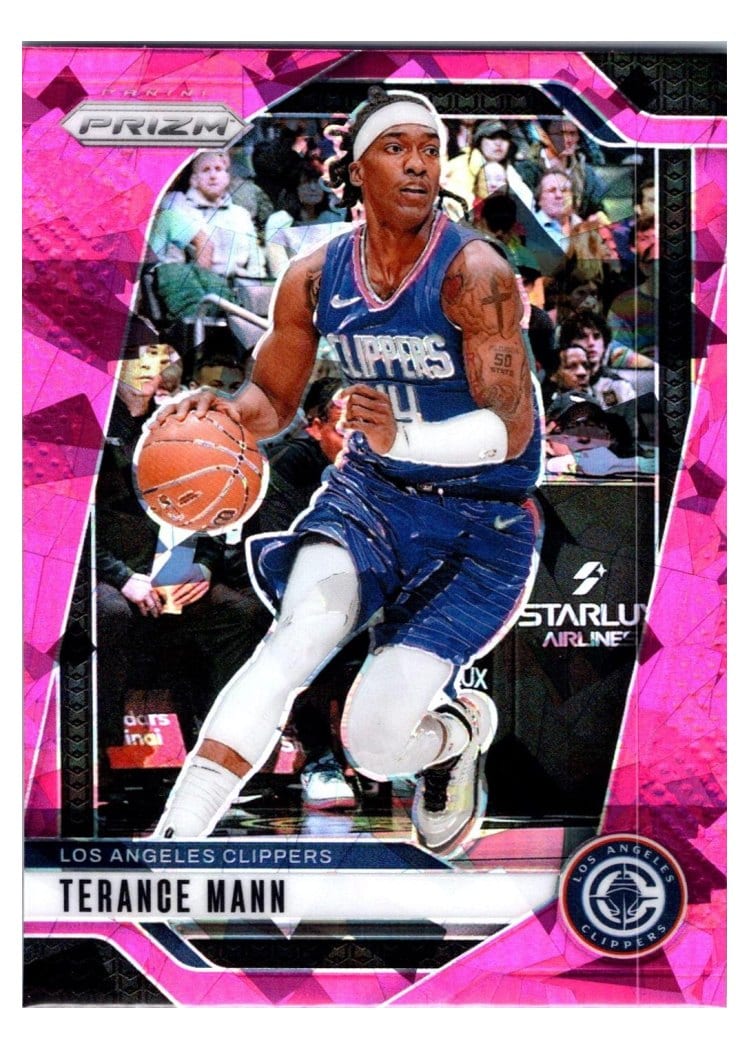 2024-25 Panini Prizm Base Set Terance Mann Pink Ice #69 card