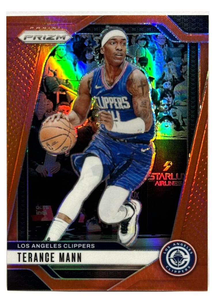 2024-25 Panini Prizm Base Set Terance Mann Basketball Prizm #69 card
