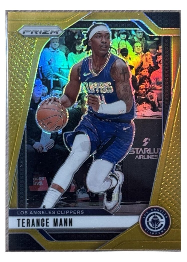 2024-25 Panini Prizm Base Set Terance Mann Gold #69 card
