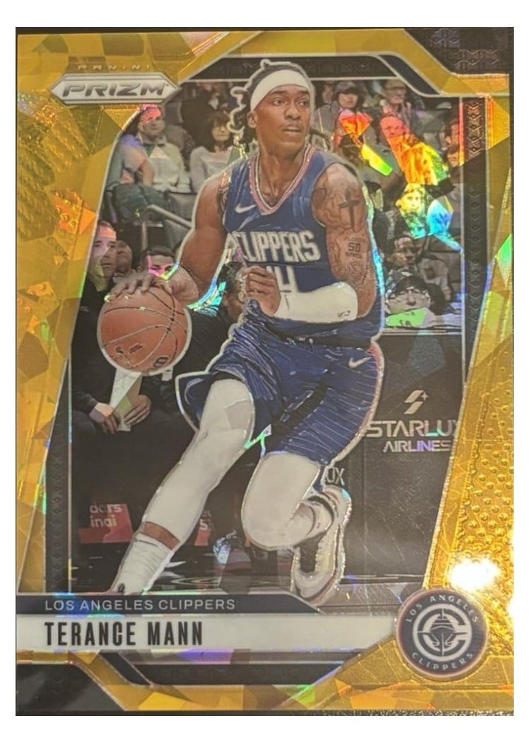 2024-25 Panini Prizm Base Set Terance Mann Ice Gold #69 card