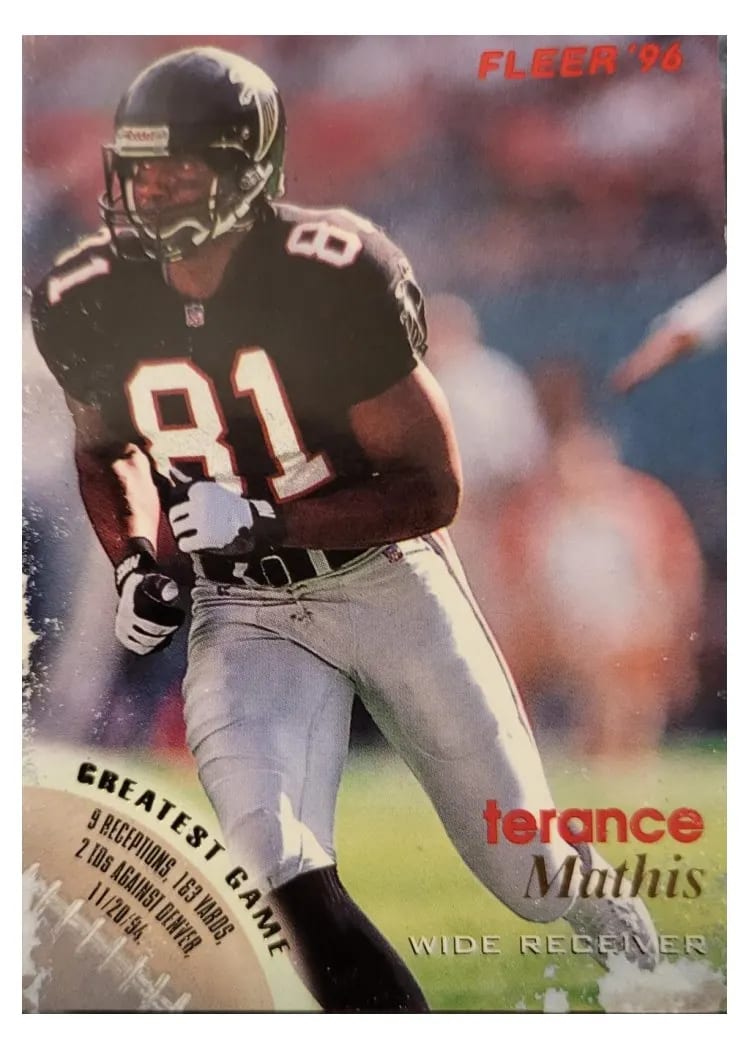 1996 Fleer Terance Mathis #8 card