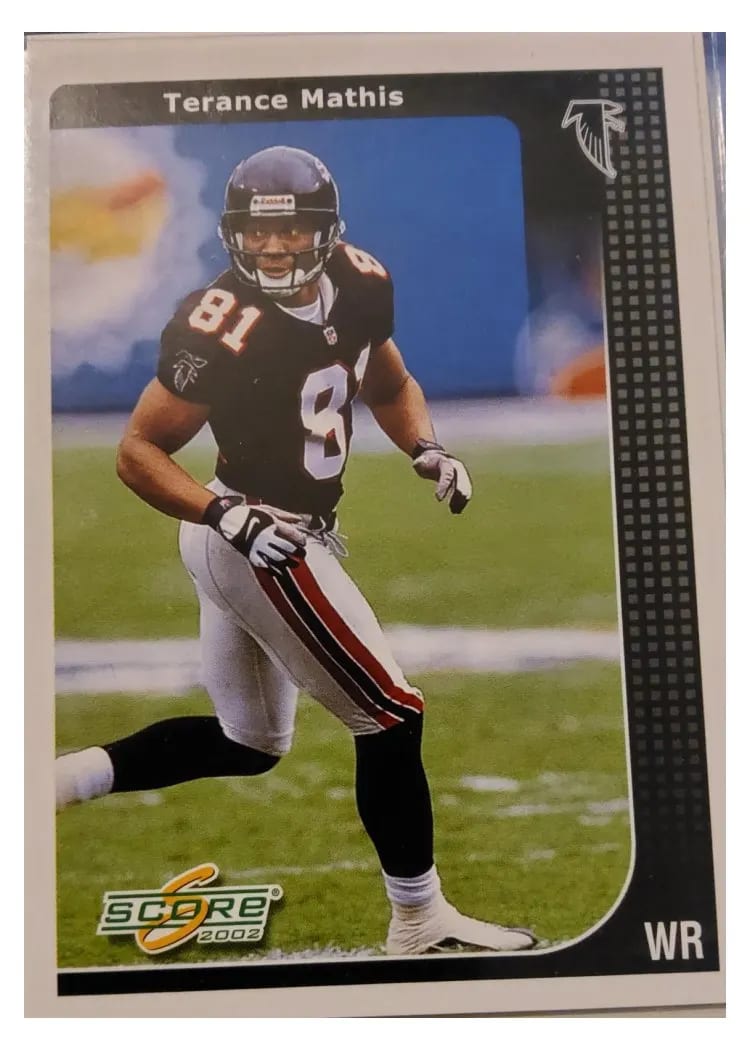 2002 Panini Score Terance Mathis #10 card