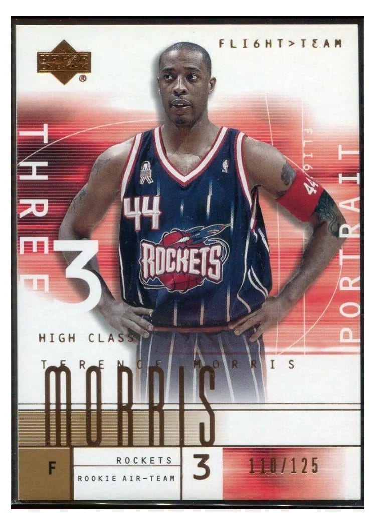 2001 Upper Deck Flight Team Terence Morris #109 card