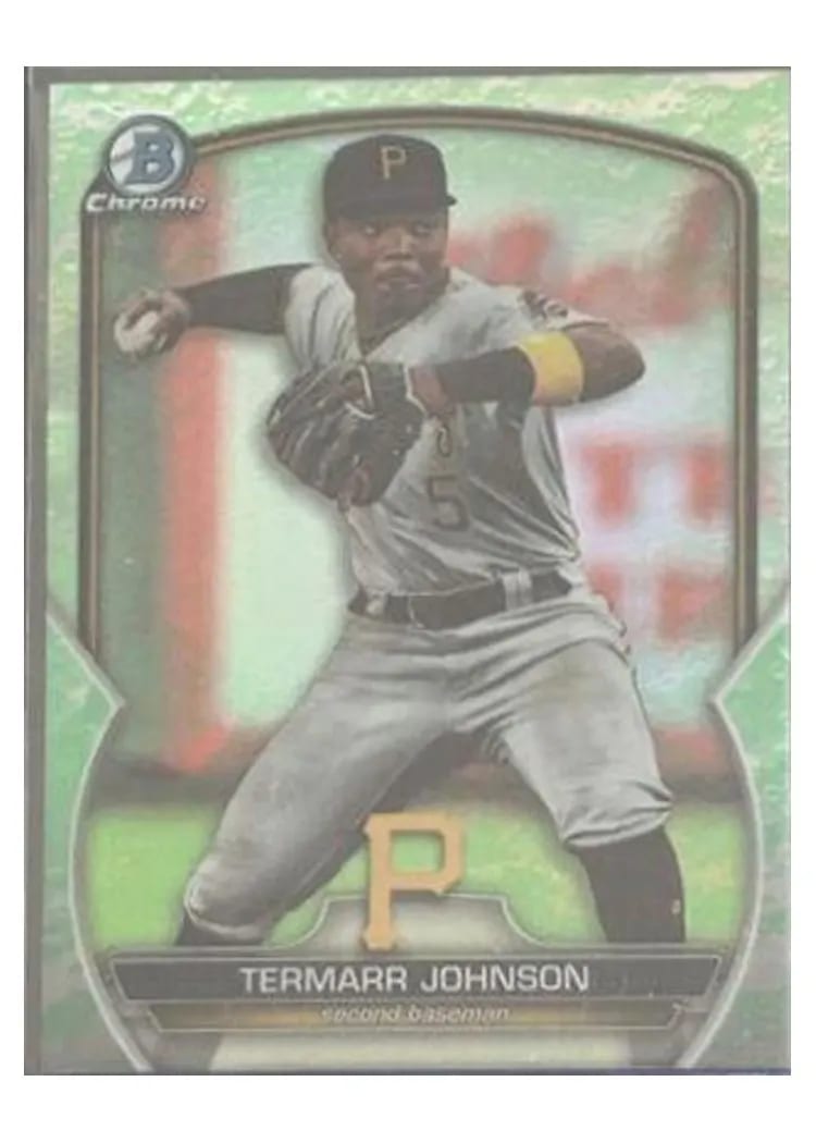 2023 Bowman Draft Chrome Termarr Johnson Green #BDC-65 card