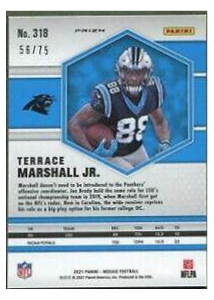 2021 Panini Mosaic Base Set Terrace Marshall Jr. #318 card