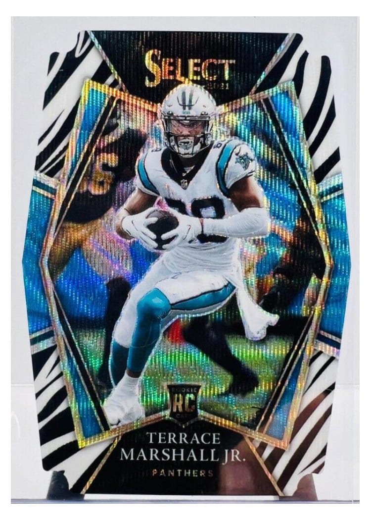 2021 Panini Select Base Set Terrace Marshall Jr Zebra #162 card