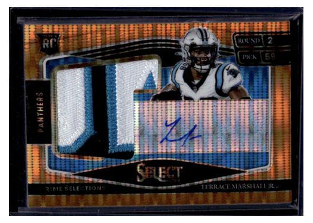 2021 Panini Select Base Set Terrace Marshall Jr Neon Orange Pulsar #362 card