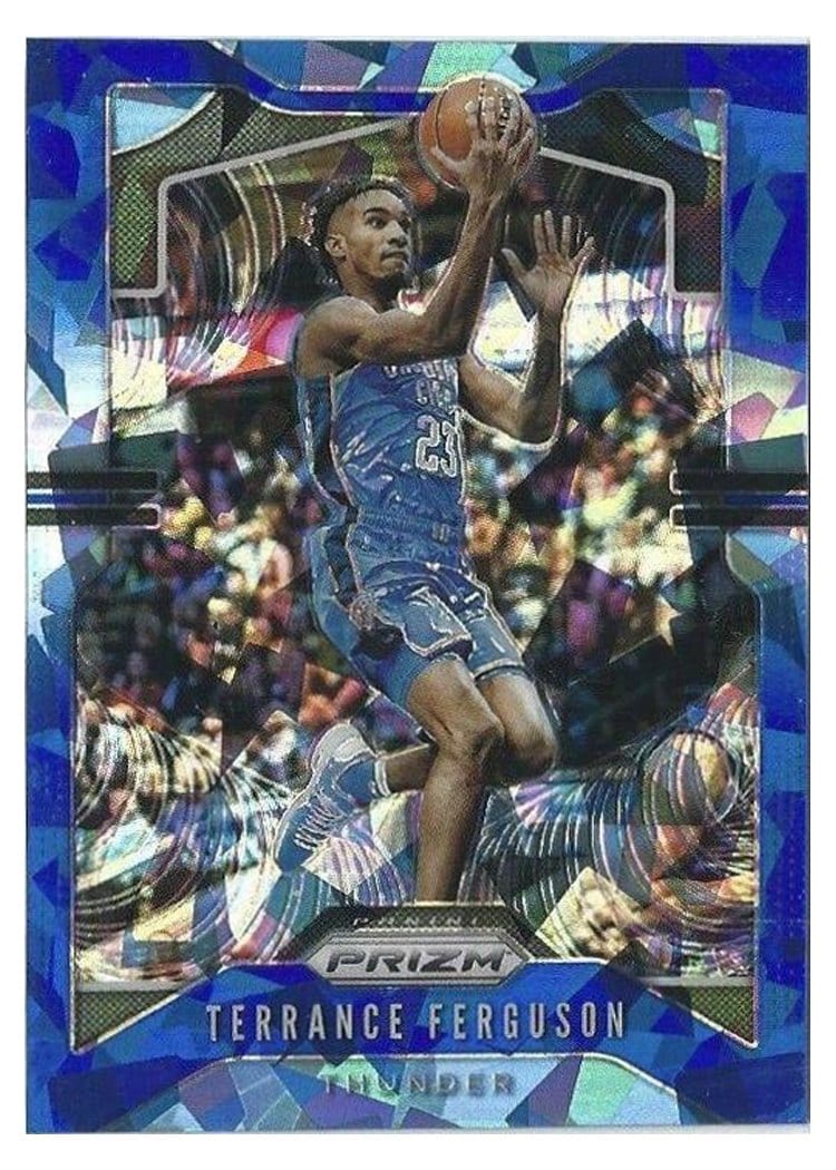 2019-20 Panini Prizm Base Set Terrance Ferguson Blue Ice Prizm #188 card