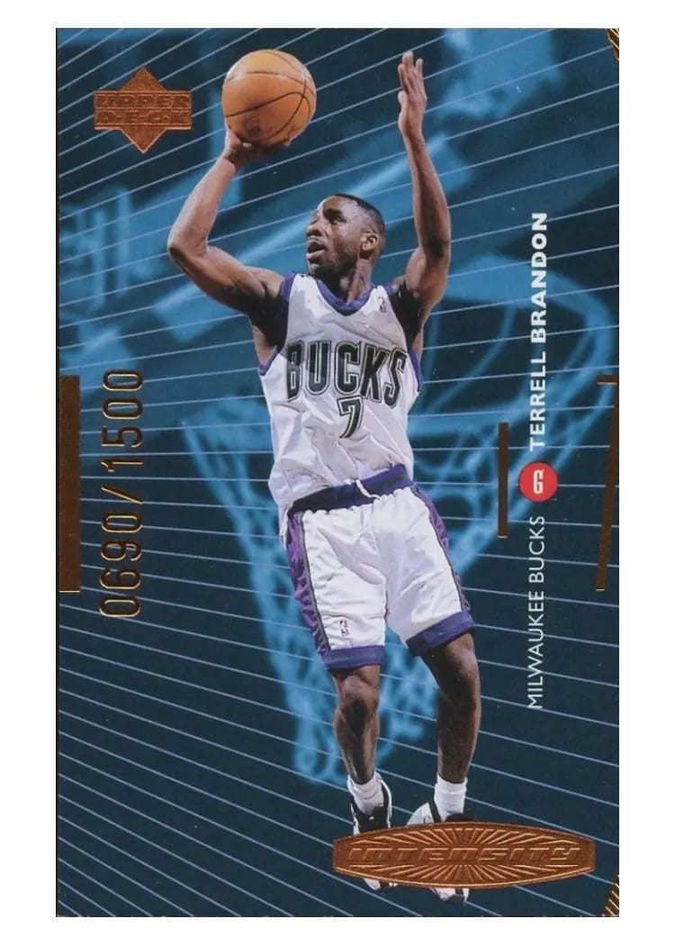 1998 Upper Deck Intensity Terrell Brandon Quantum Bronze #I4 card