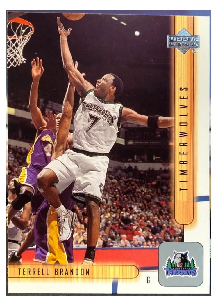 2001 Upper Deck Terrell Brandon #100 card