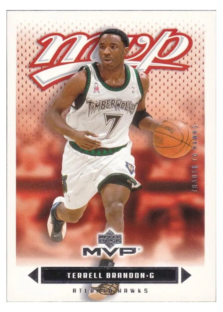 2003 Upper Deck MVP Terrell Brandon #3 card