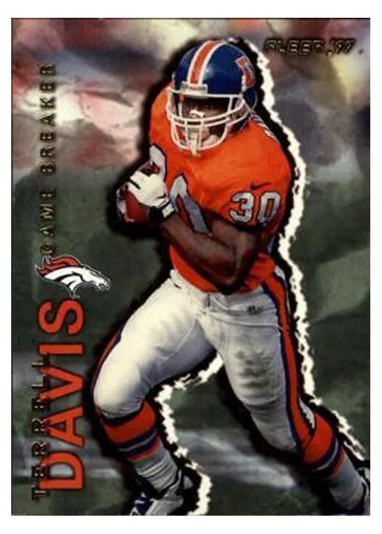 1997 Fleer Game Breakers Terrell Davis #7 card